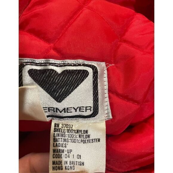 Obermeyer Vintage Red Ladies Warm-Up retro ski pants size 12 - Picture 9 of 14